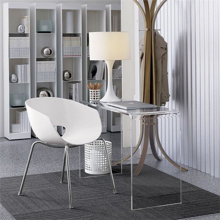 China Customized Lucite Clear Acrylic Console Table Manufacturers