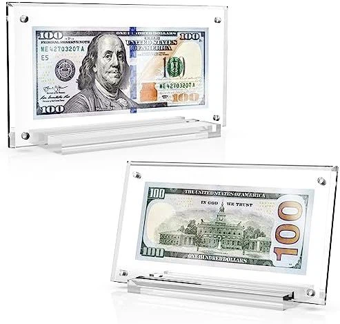 Acrylic Currency Display Frame