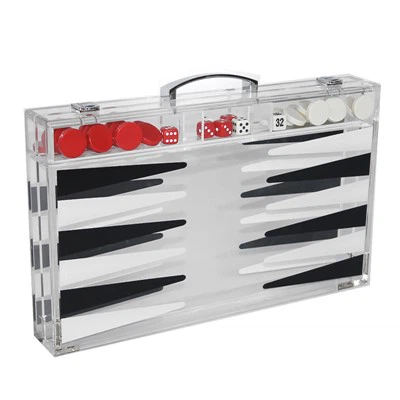 Acrylic Deluxe Backgammon Set