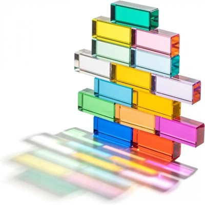 Acrylic Rainbow Building Blocks